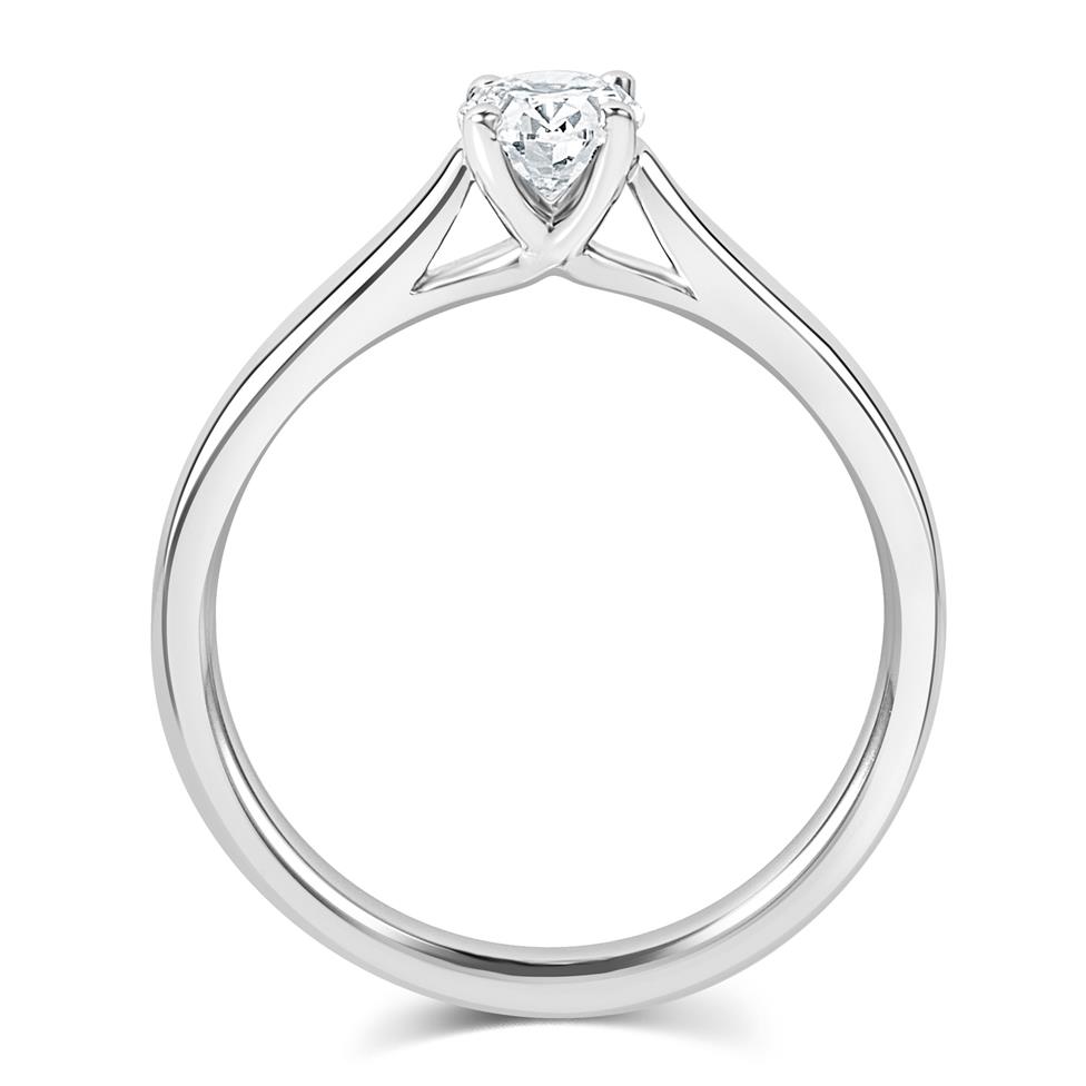 Platinum Diamond Solitaire Engagement Ring 0.40ct  Thumbnail Image 2
