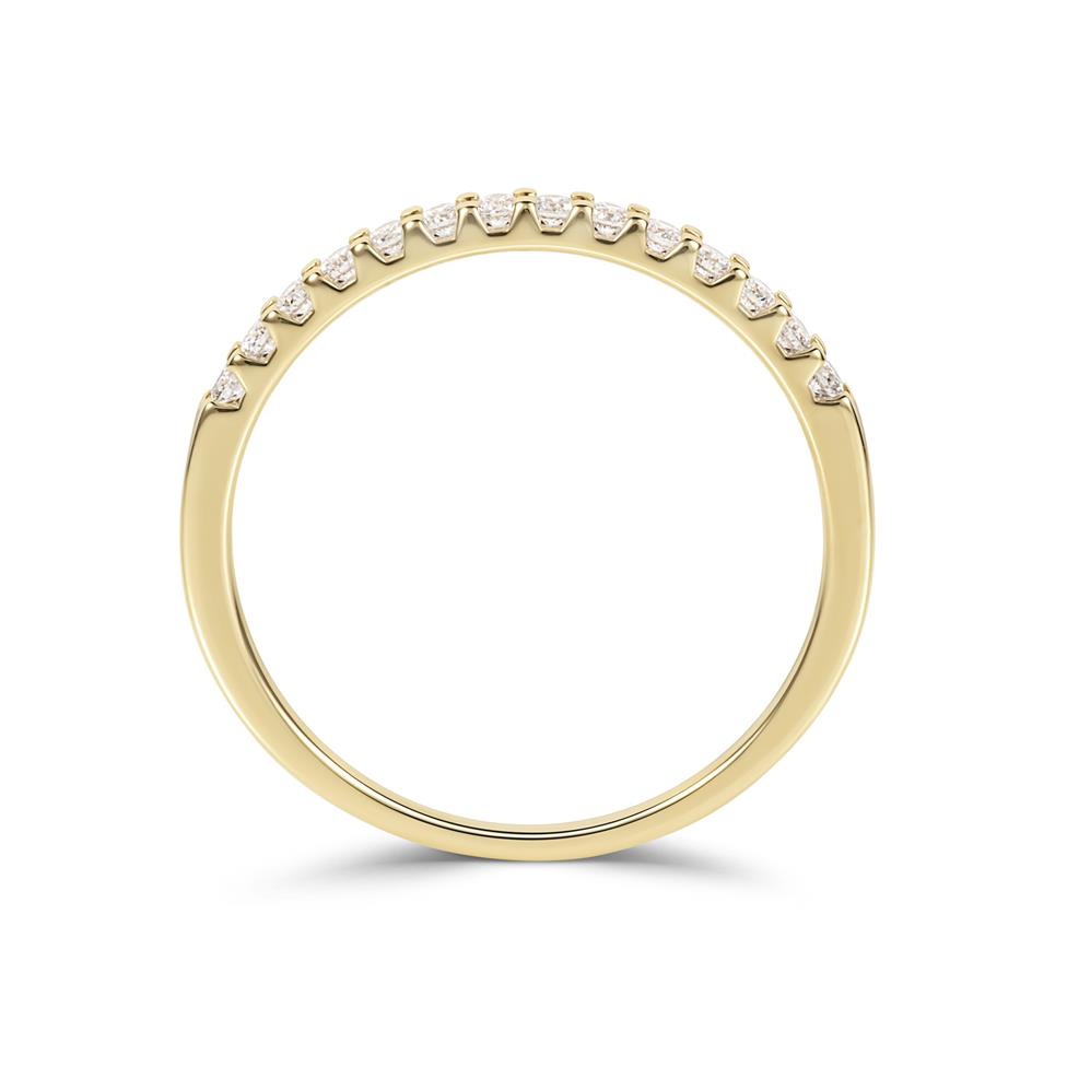 18ct Yellow Gold Diamond Half Eternity Ring 0.15ct Thumbnail Image 2