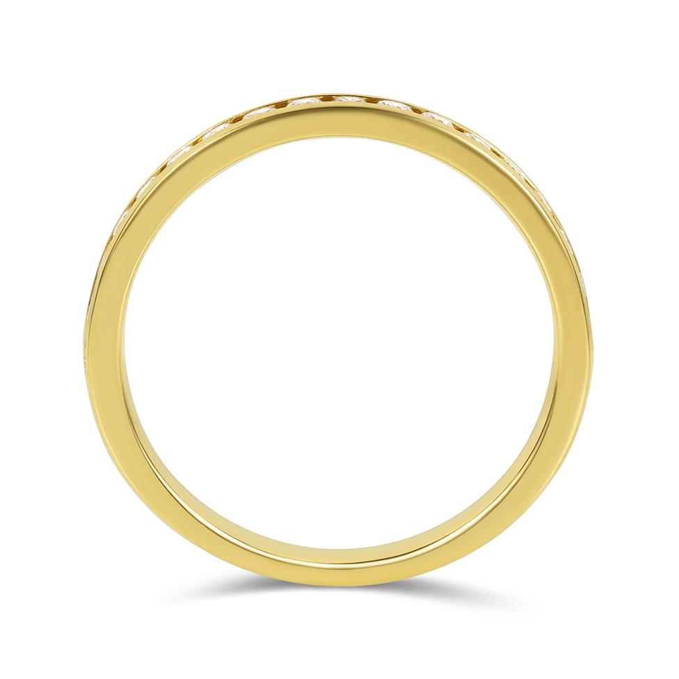 18ct Yellow Gold Diamond Half Eternity Ring 0.25ct Thumbnail Image 2