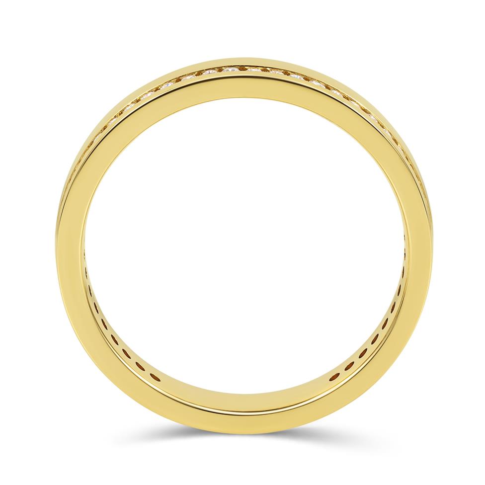 18ct Yellow Gold Diamond Set Wedding Ring 0.25ct Thumbnail Image 2