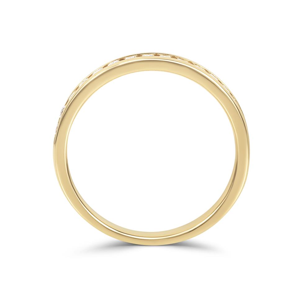 18ct Yellow Gold Diamond Half Eternity Ring 0.25ct Thumbnail Image 2