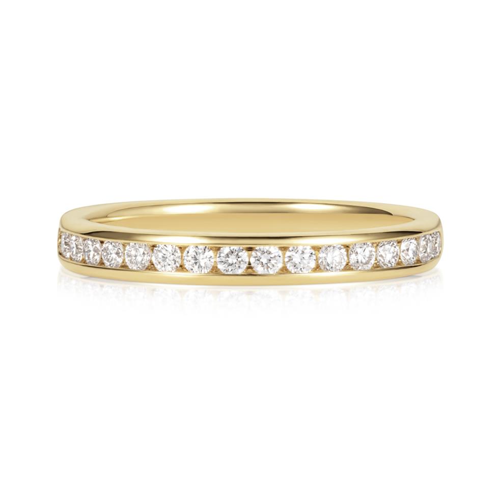 18ct Yellow Gold Diamond Half Eternity Ring 0.25ct Thumbnail Image 1
