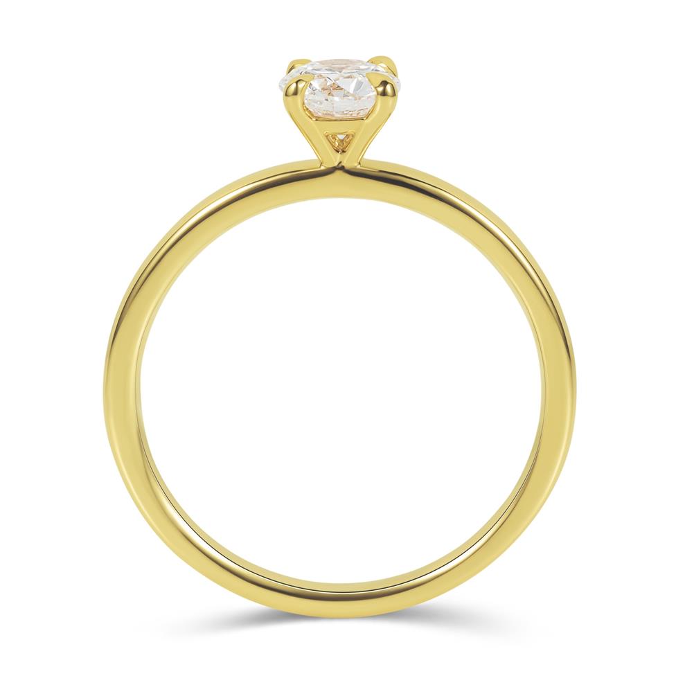 18ct Yellow Gold Diamond Solitaire Engagement Ring 0.50ct  Thumbnail Image 2
