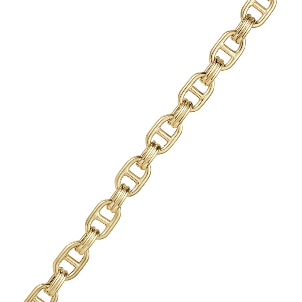 18ct Yellow Gold Anchor Link Necklace 50cm Thumbnail Image 1