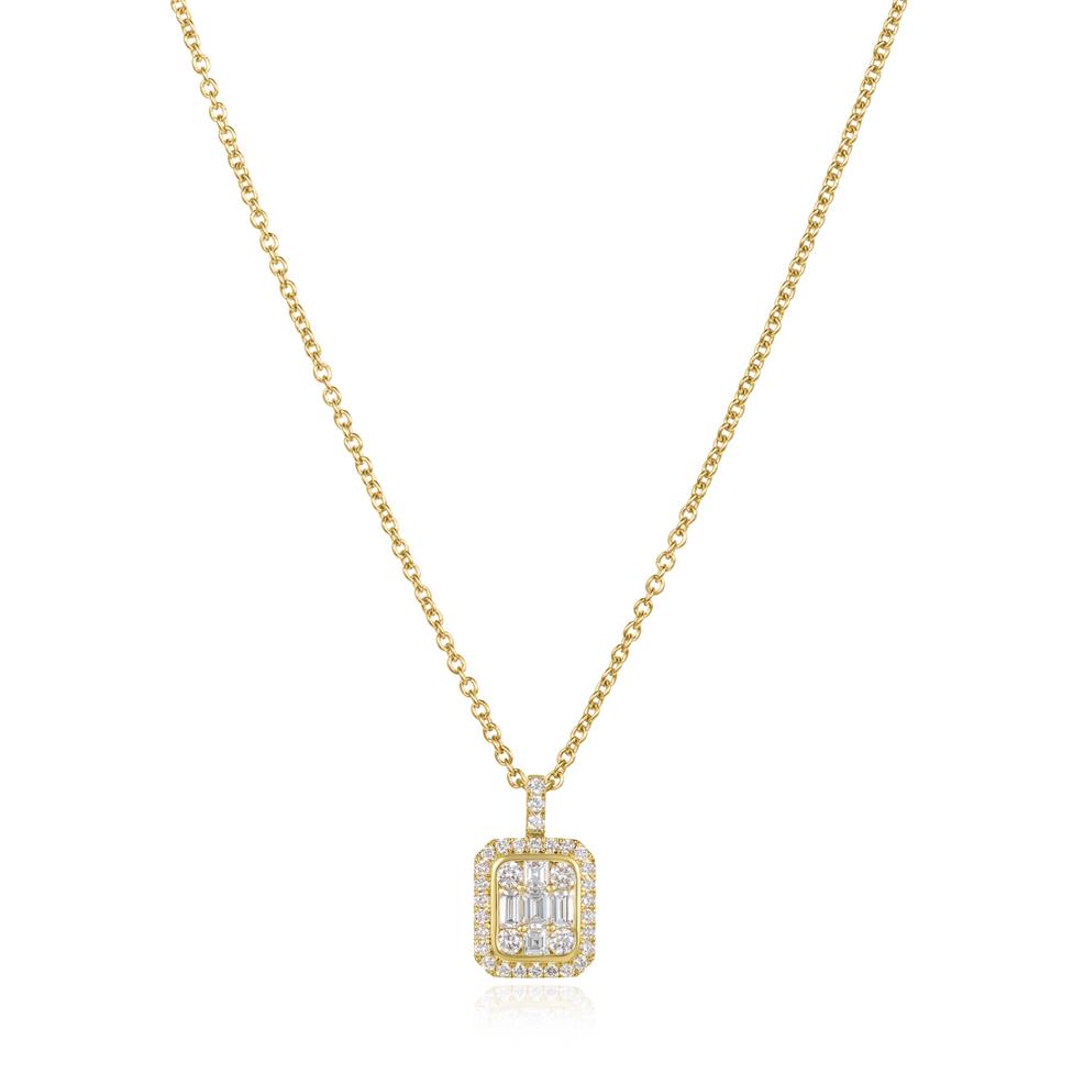 Odyssey 18ct Yellow Gold Diamond Pendant 1.20ct Thumbnail Image 2