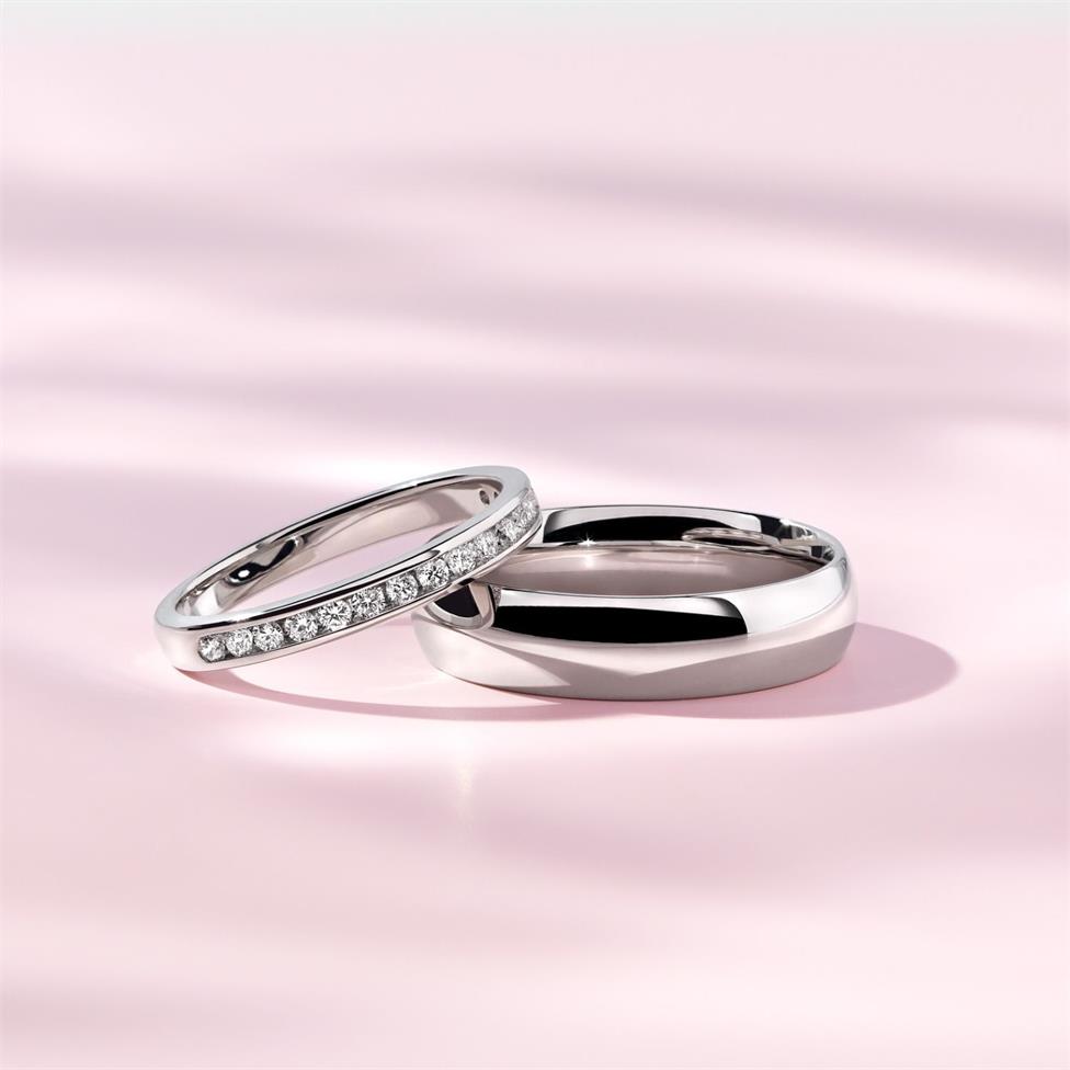 Platinum Diamond Half Eternity Ring 0.33ct Thumbnail Image 1