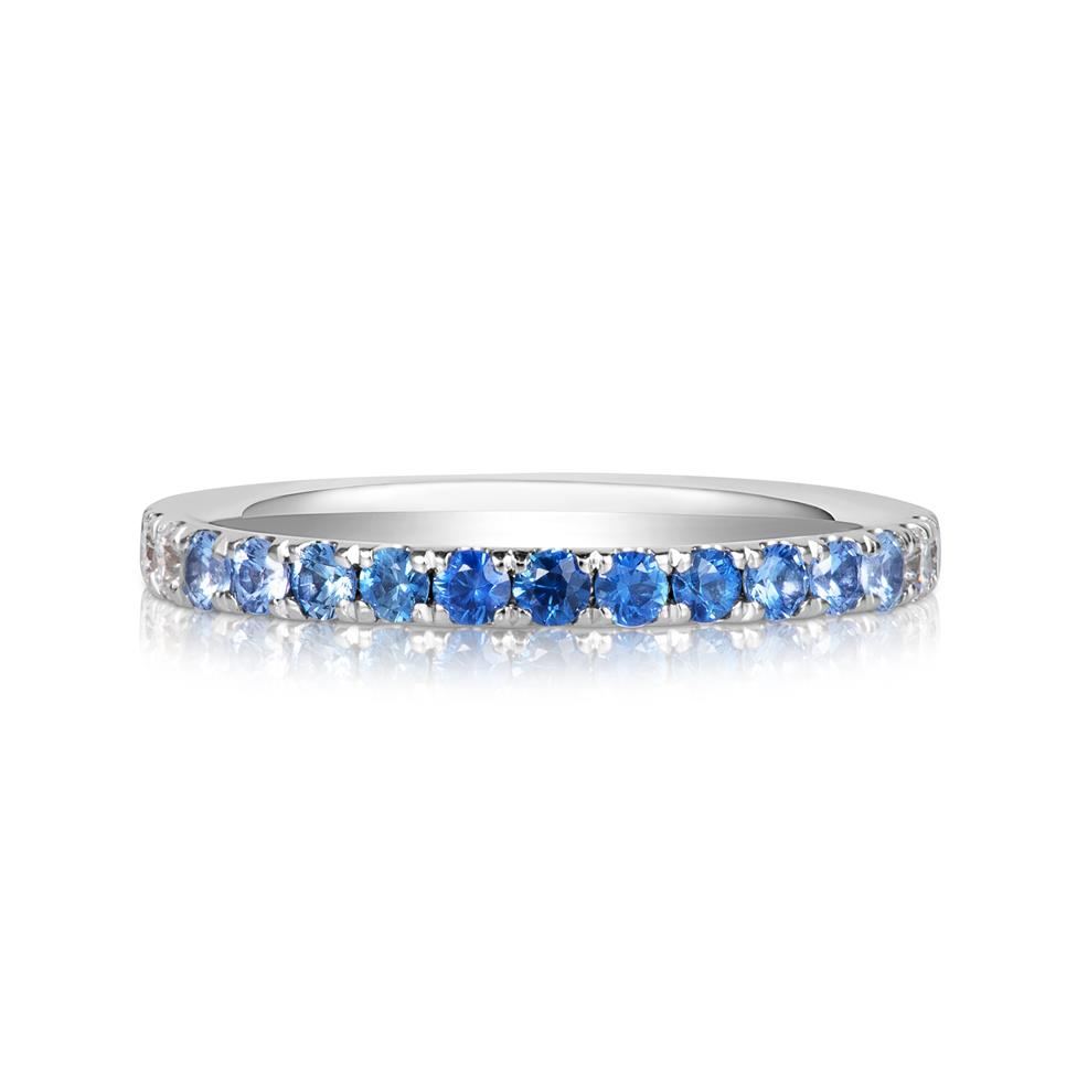 Bonbon 18ct White Gold Sapphire Eternity Ring Thumbnail Image 2