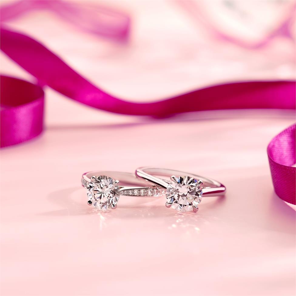 Platinum Diamond Solitaire Engagement Ring 1.63ct Thumbnail Image 5