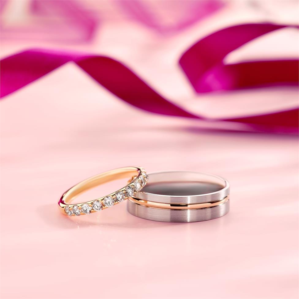 18ct Yellow Gold Diamond Half Eternity Ring 0.70ct Thumbnail Image 1