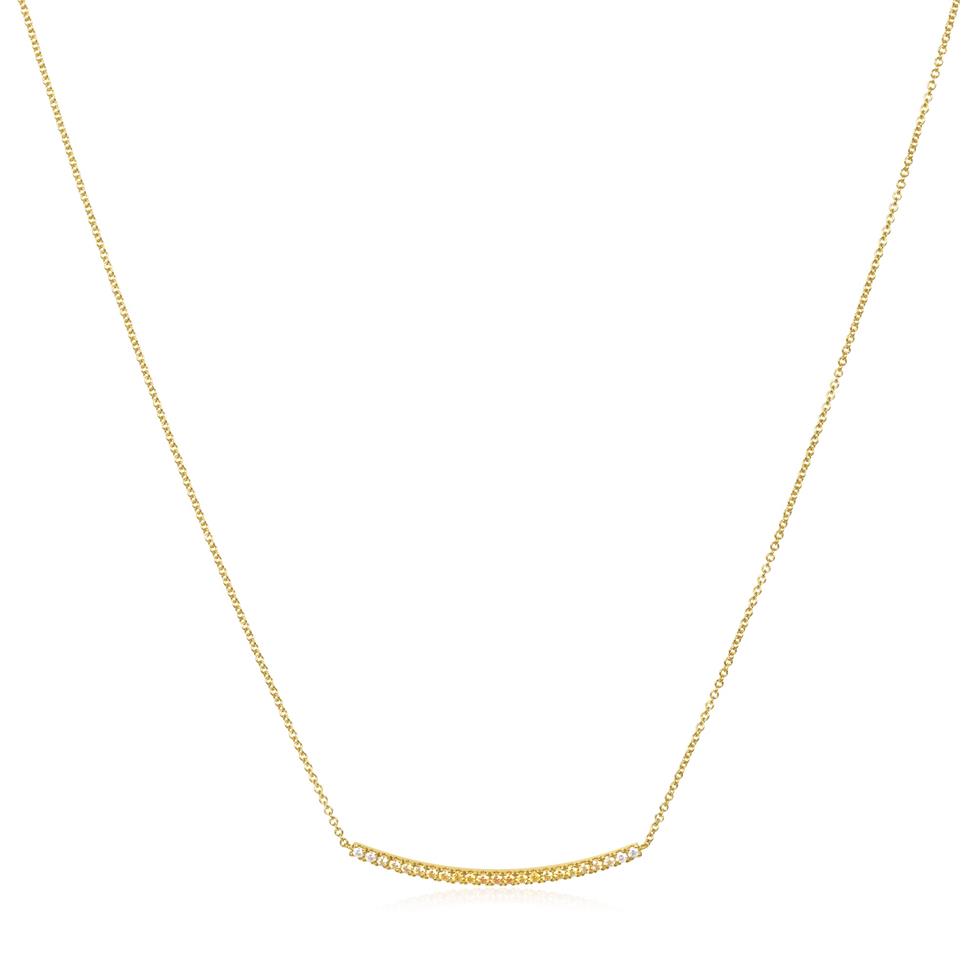 Bonbon 18ct Yellow Gold Ombre Yellow Sapphire and Diamond Necklace Thumbnail Image 1