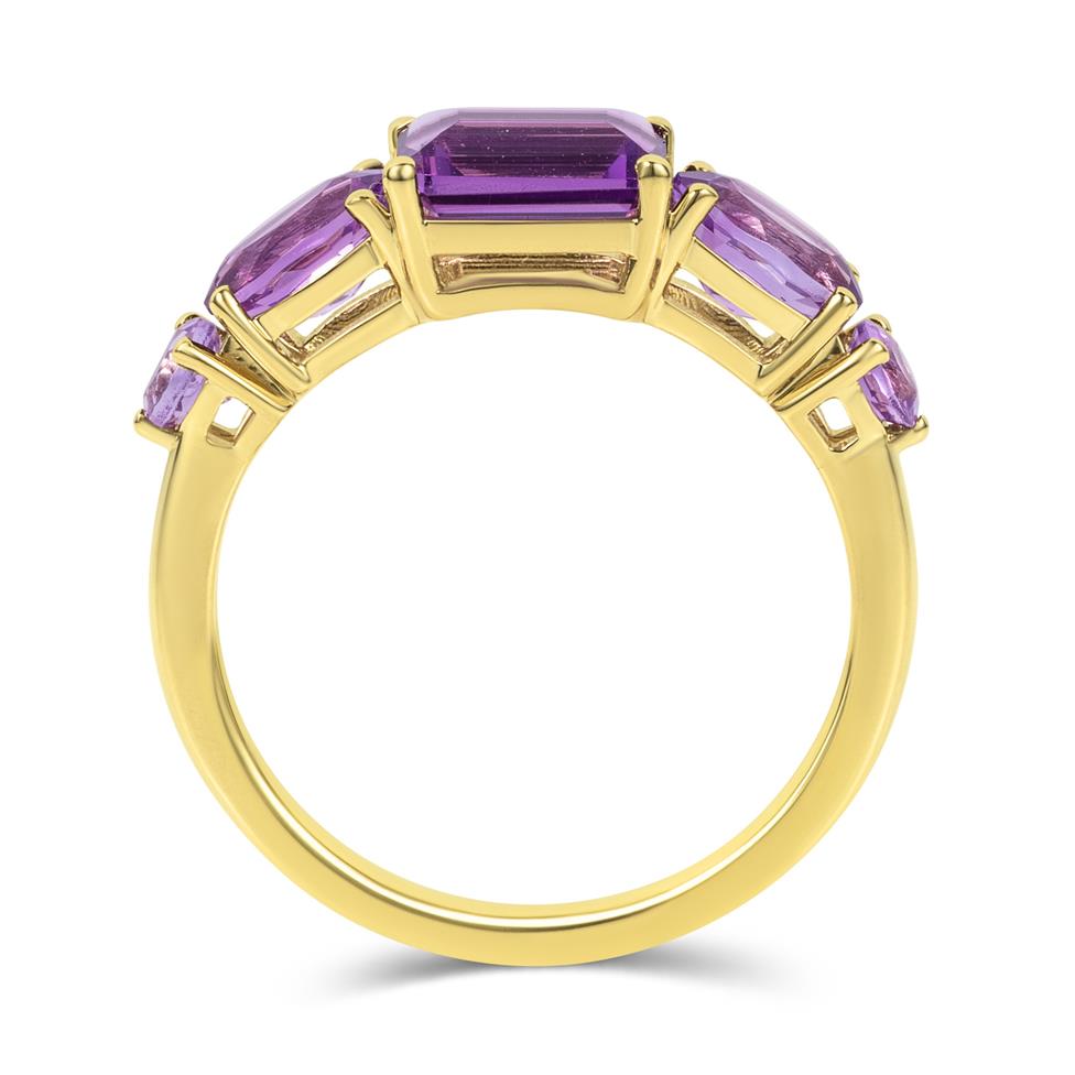 Bonbon 18ct Yellow Gold Amethyst Ring Thumbnail Image 3