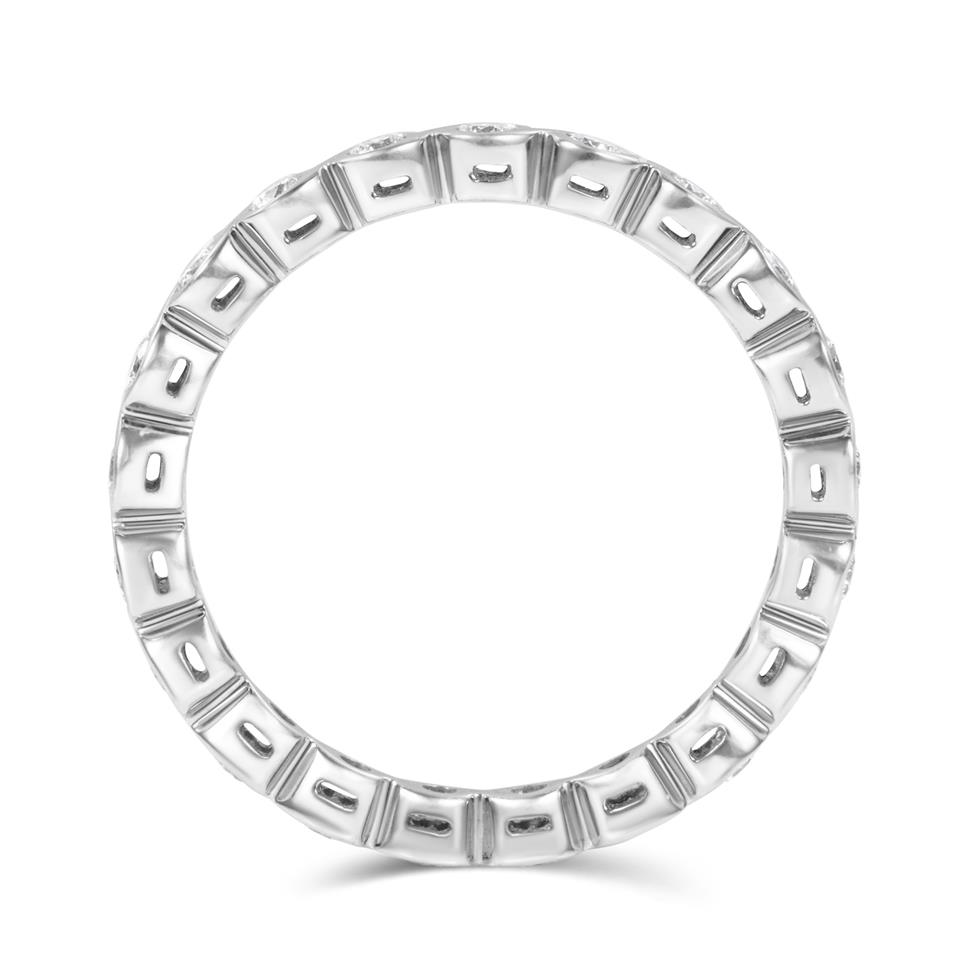 18ct White Gold Diamond Full Eternity Ring Thumbnail Image 2