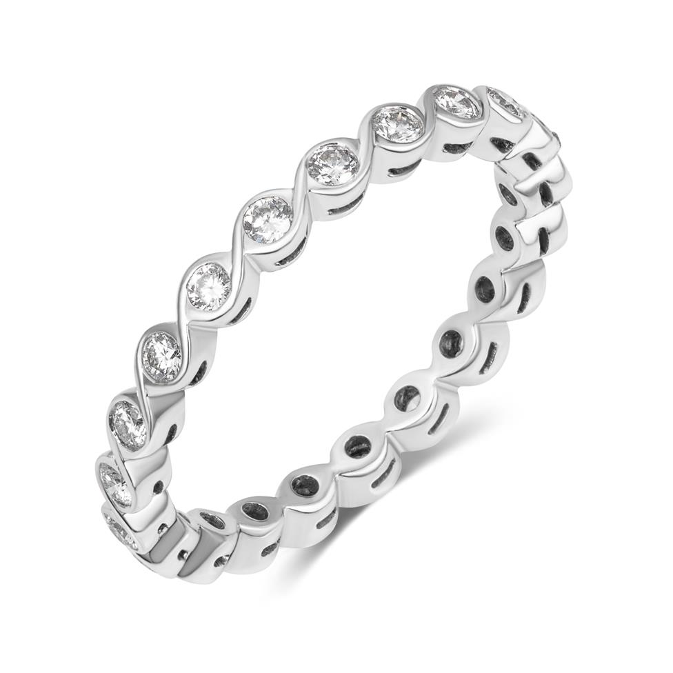 18ct White Gold Diamond Full Eternity Ring Thumbnail Image 0
