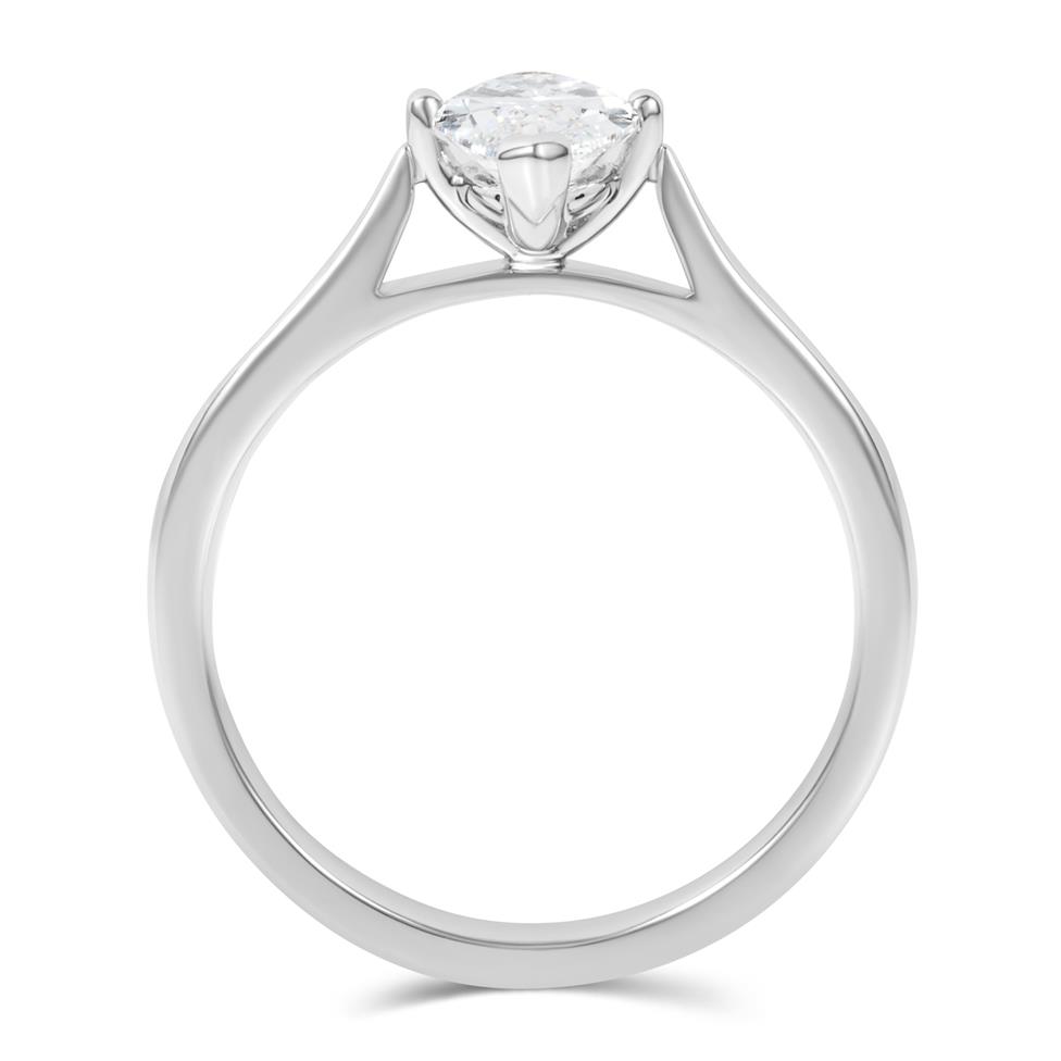 Platinum Marquise Cut Diamond Solitaire Engagement Ring 1.00ct Thumbnail Image 3