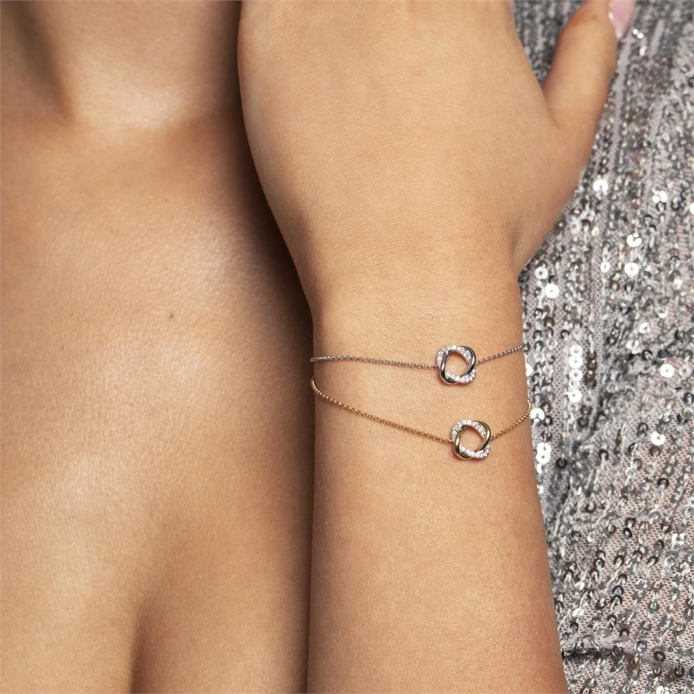Aira 18ct White Gold Diamond Bracelet Thumbnail Image 1
