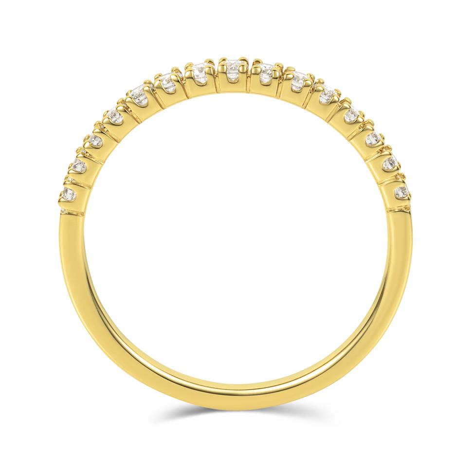 18ct Yellow Gold Diamond Half Eternity Ring 0.25ct Thumbnail Image 2