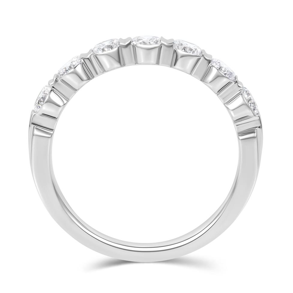 Platinum Modern Bar Set Diamond Eternity Ring 0.75ct Thumbnail Image 2