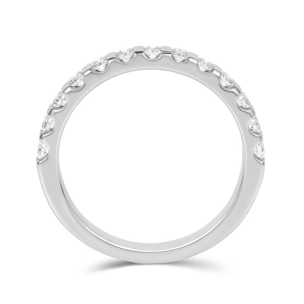 Platinum Classic Bar Set Diamond Eternity Ring 0.32ct Thumbnail Image 3