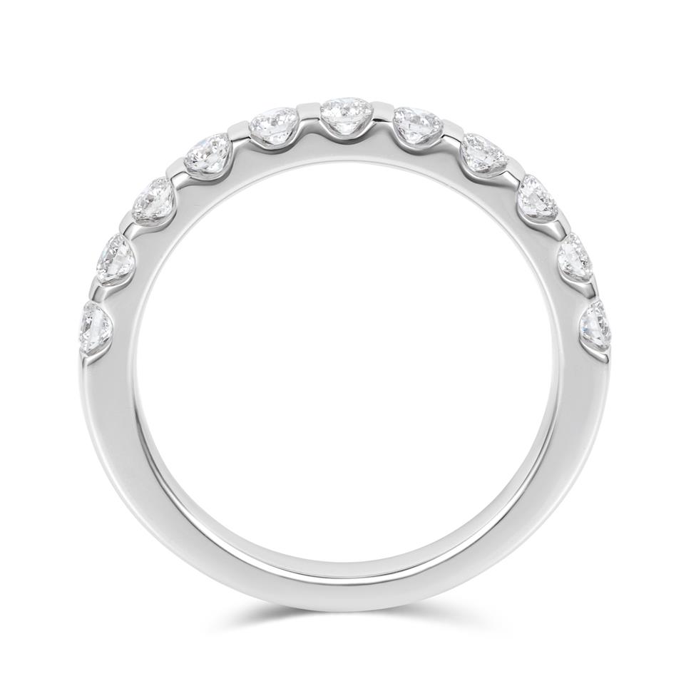 Platinum Classic Bar Set Diamond Eternity Ring 0.50ct Thumbnail Image 3