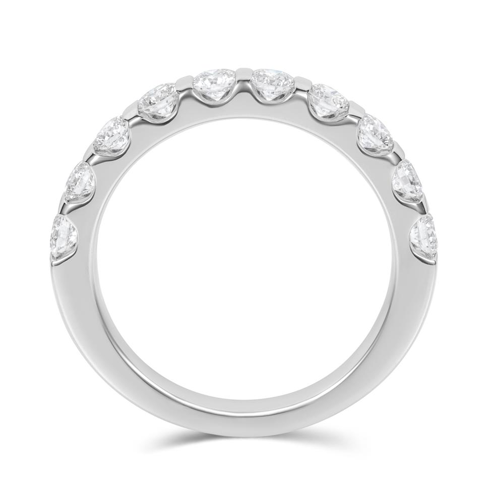 Platinum Classic Bar Set Diamond Eternity Ring 0.75ct Thumbnail Image 3