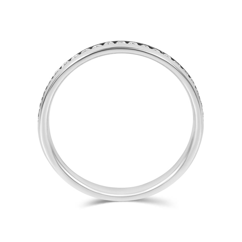 18ct White Gold Diamond Half Eternity Ring 0.22ct Thumbnail Image 2
