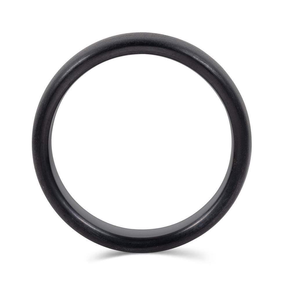Black Zirconium Wedding Ring 7mm Thumbnail Image 2