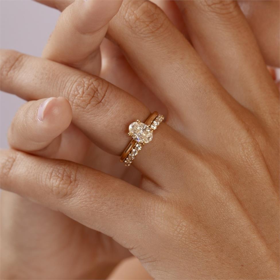18ct Yellow Gold Diamond Half Eternity Ring 0.50ct Thumbnail Image 3
