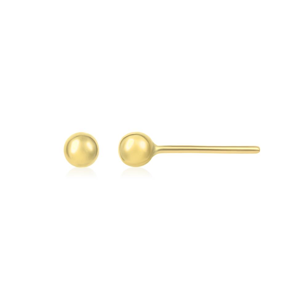 18ct Yellow Gold Ball Stud Earrings 3mm Thumbnail Image 0