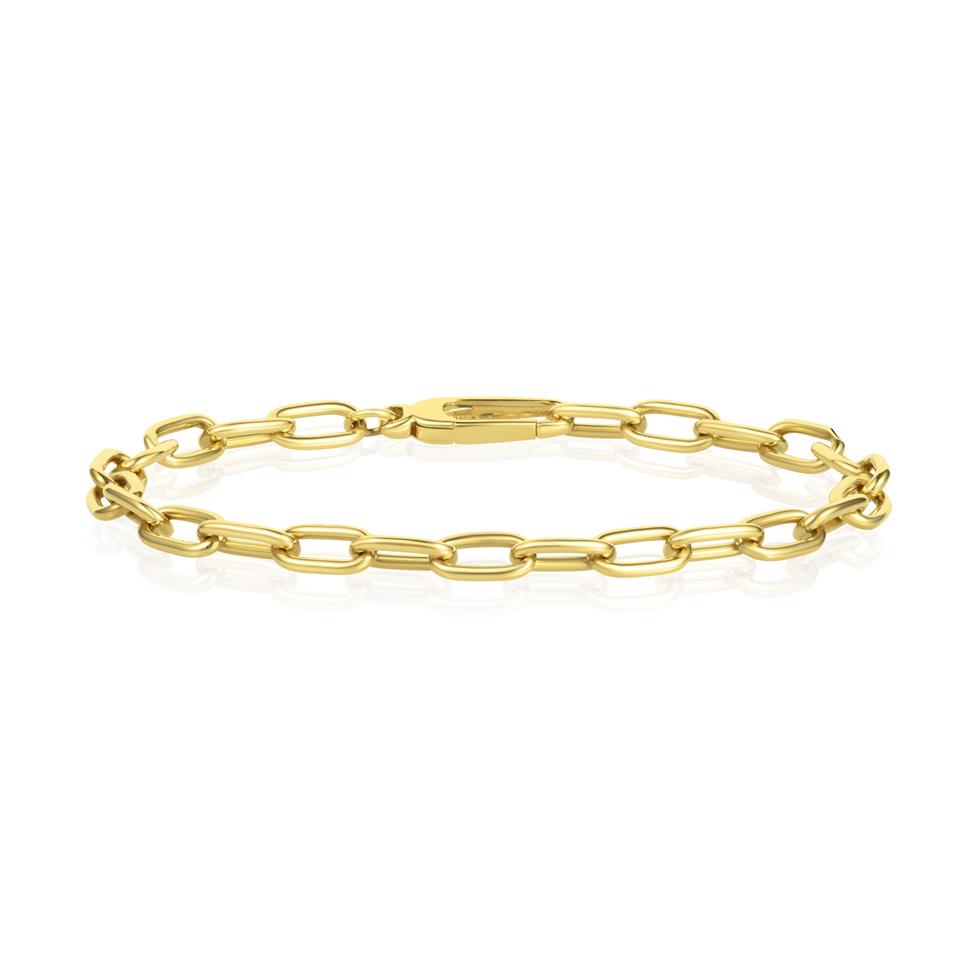 18ct Yellow Gold Paperlink Bracelet Thumbnail Image 0