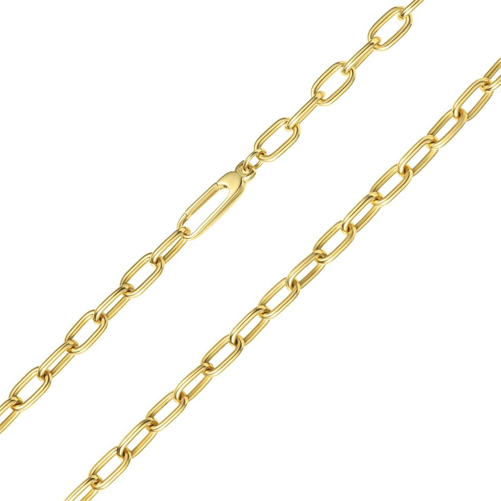 18ct Yellow Gold Paperlink Necklace Thumbnail Image 1