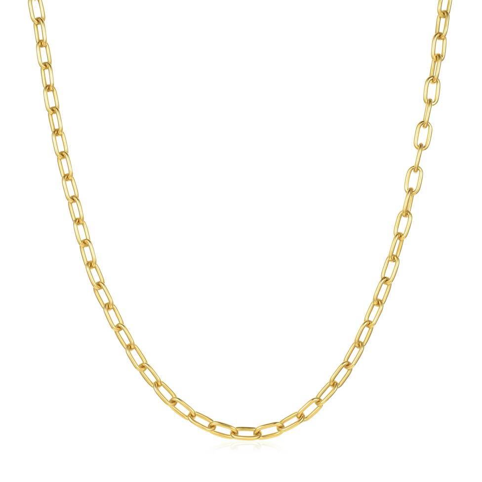 18ct Yellow Gold Paperlink Necklace Thumbnail Image 0