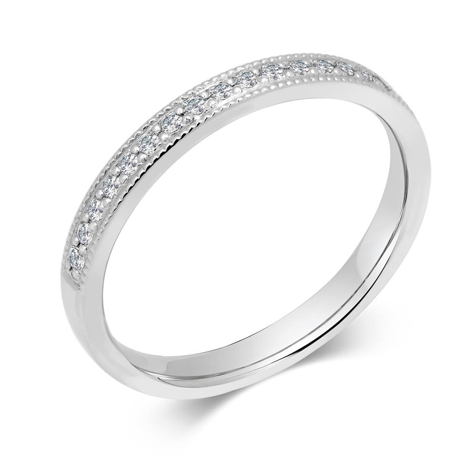 Platinum Diamond Half Eternity Ring 0.22ct Thumbnail Image 0
