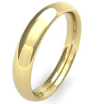 18ct Yellow Gold Heavy Gauge Traditional Court Wedding Ring thumbnail